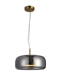 Подвесной светильник, люстра Italux PND-17760B-BRSS-SG Caste LED 1x10W 3000K 850Lm IP20 дымчатый