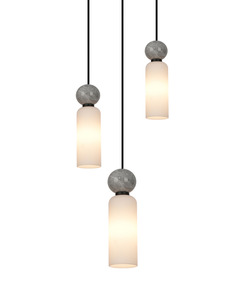 Подвесной светильник, люстра Italux PND-95331-3-BK Santos G9 3x40W IP20 черный