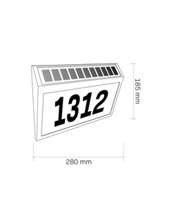 Уличный светильник на солнечной батарее Goldlux 329493 Numero LED 6000K 50Lm IP44 черный