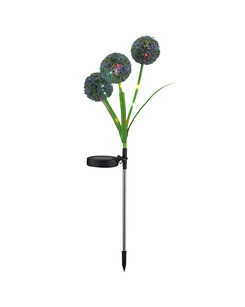 Уличный светильник на солнечной батарее Goldlux 329516 Allium Color LED 6500K IP44 зеленый