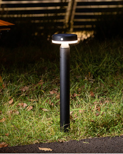 Вуличний світильник на сонячній батареї Goldlux 329790 Gwinea LED 1x4,5W 4000K 400Lm IP44 чорний