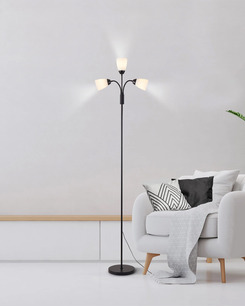 Торшер Goldlux 330673 Tulip E27 3x20W IP20 чорний